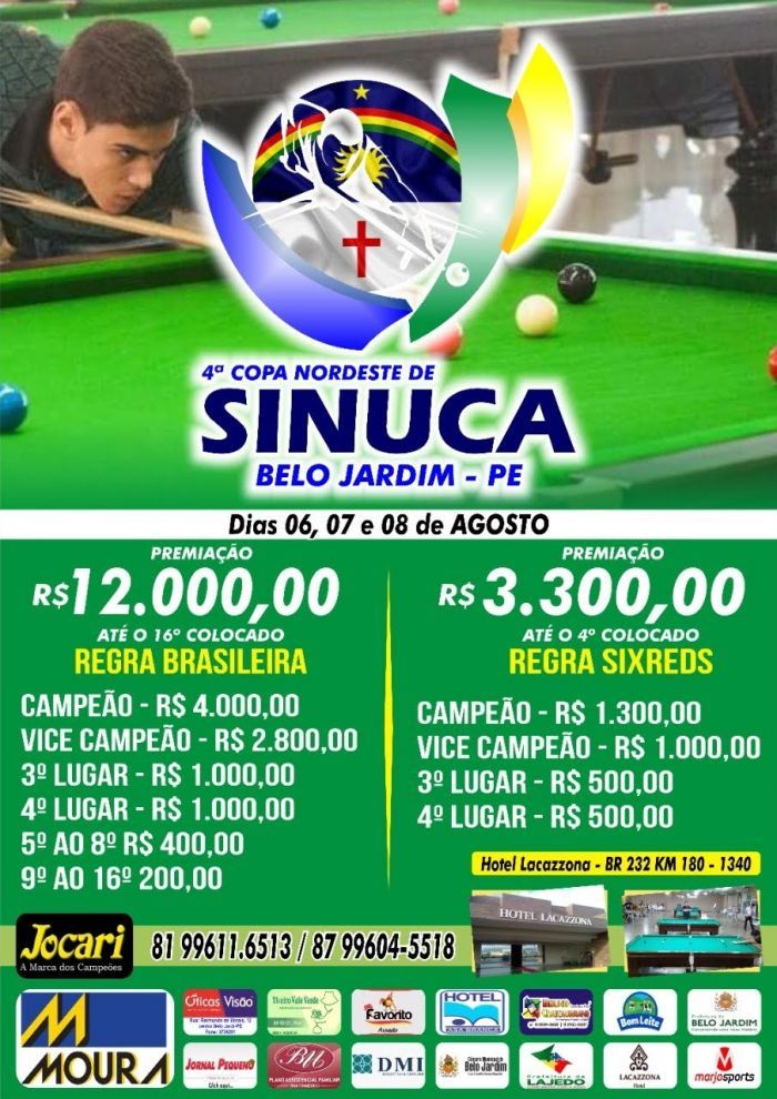 4⁰ Copa de Sinuca em Belo Jardim