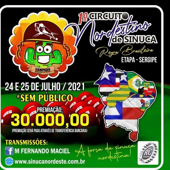 1⁰ Circuito Nordestino de Sinuca Sergipe