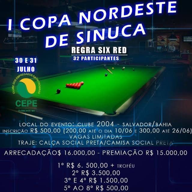1ª Copa Nordeste de Sinuca Six Red